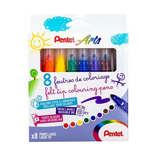 Pentel Arts - Set 3 pinceaux à réservoir d'eau - Calligraphie Pas Cher