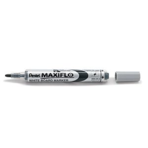 HYPERBURO  MARQUEUR PENTEL MAXIFLO EFFAÇABLE TABLEAU BLANC POINTE CONIQUE  TRACÉ 1,6MM ÉCRITURE 1000M CORPS PLASTIQUE RECYCLÉ ROUGE